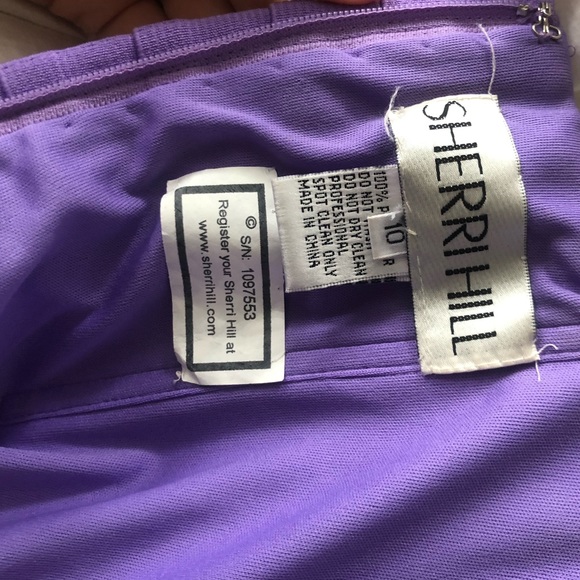 SHERRI HILL PURPLE DRESS EVENING PROM - Picture 11 of 11